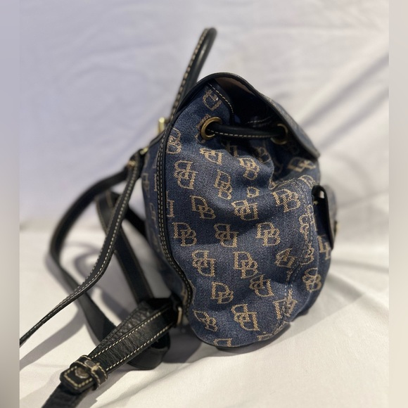 Signature Canvas Dooney & Bourke - Backpack - Blue Fabric Denim - Picture 5 of 15